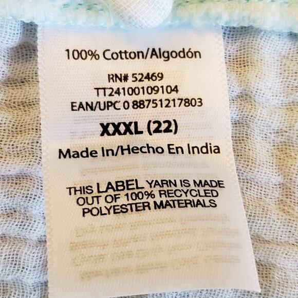 Time and Tru NWT boho midi  calf‎ sundress 100% cotton XXXL 22 - Picture 7 of 8